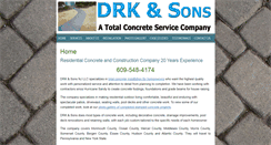 Desktop Screenshot of drkconcrete.com